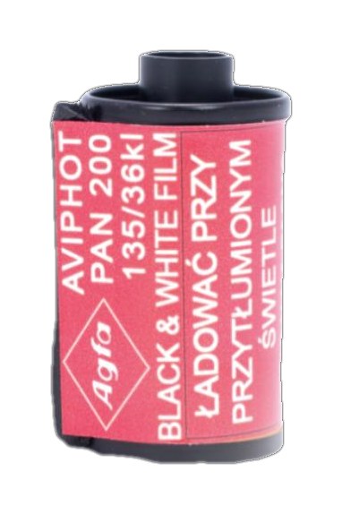 Agfa Aviphot Pan 200 film packaging