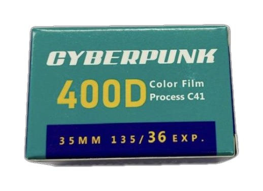 Cyberpunk 400D film packaging