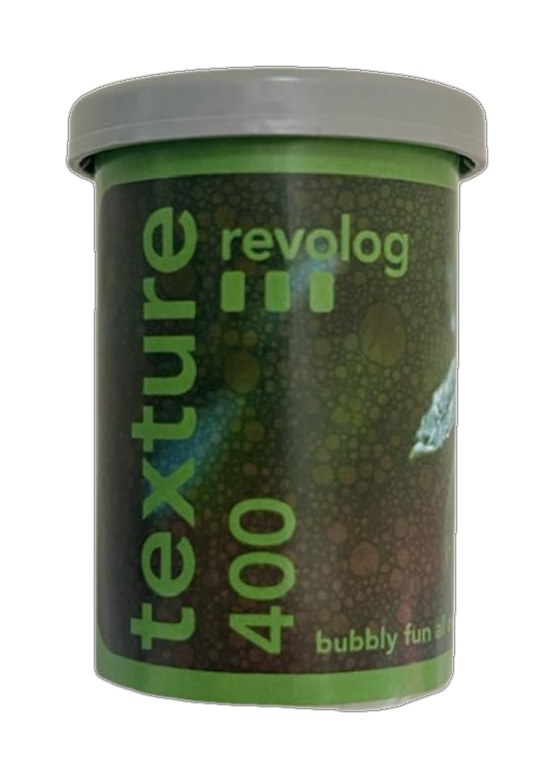 Revolog Texture 400 film packaging
