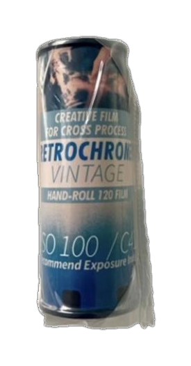 Whatevergraphy Retrochrome Vintage 100 film packaging